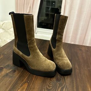 Vagabond Shoemakers Brooke Suede Platform Bootie - Size 39